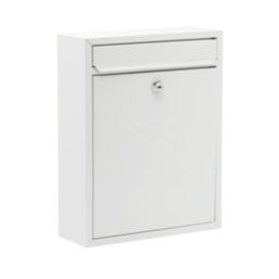 Burg-Wachter Compact Post Box White Powder-Coated