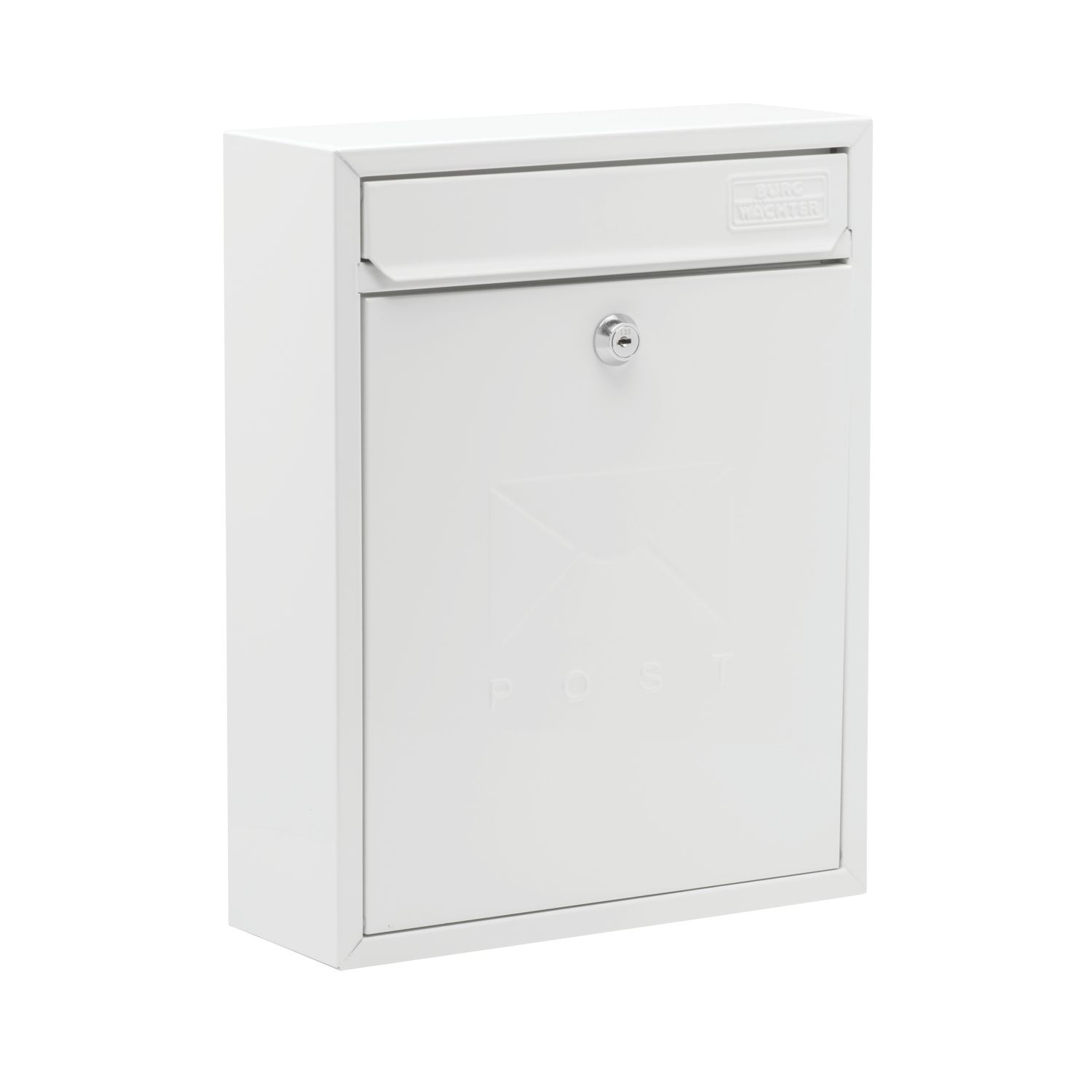 Burg-Wachter Compact Post Box White Powder-Coated (426TY)