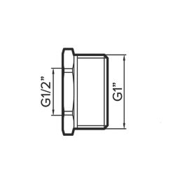 Flomasta Bush 1" x 1/2"