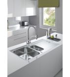 Franke ascona inset sink stainless steel 1.5 bowl 1000 x 510mm sale