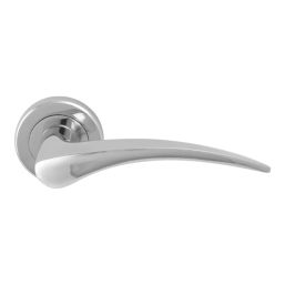 Smith & Locke Blencathra Door Handle, Latch & Hinge Set Polished Chrome 6 Pcs
