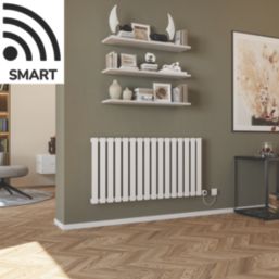 Azur Ilios 1000W Electric Radiator 600mm x 1208mm White 3412BTU