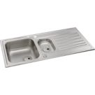 Abode Connekt 1.5 Bowl  Brushed Stainless Steel Sink 1000mm x 500mm