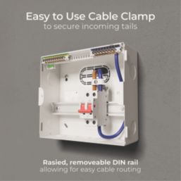 British General CF9M7-01 7-Module 7-Way Part-Populated High Integrity Main Switch Consumer Unit