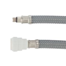 Flomasta Push-Fit Straight Flexible Hose 15mm x M10  x 300mm