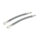 Flomasta Push-Fit Straight Flexible Hose 15mm x M10  x 300mm