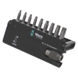 Wera Bit-Check 10 TX Universal 1 1/4" Hex Shank TX Bit Set 10 Pieces