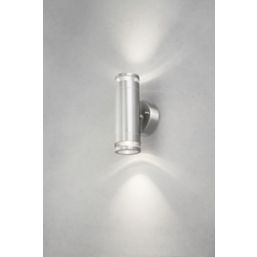 4lite WiZ Marinus Outdoor LED Bi-Directional Smart Wall Light Stainless Steel 5W 350lm