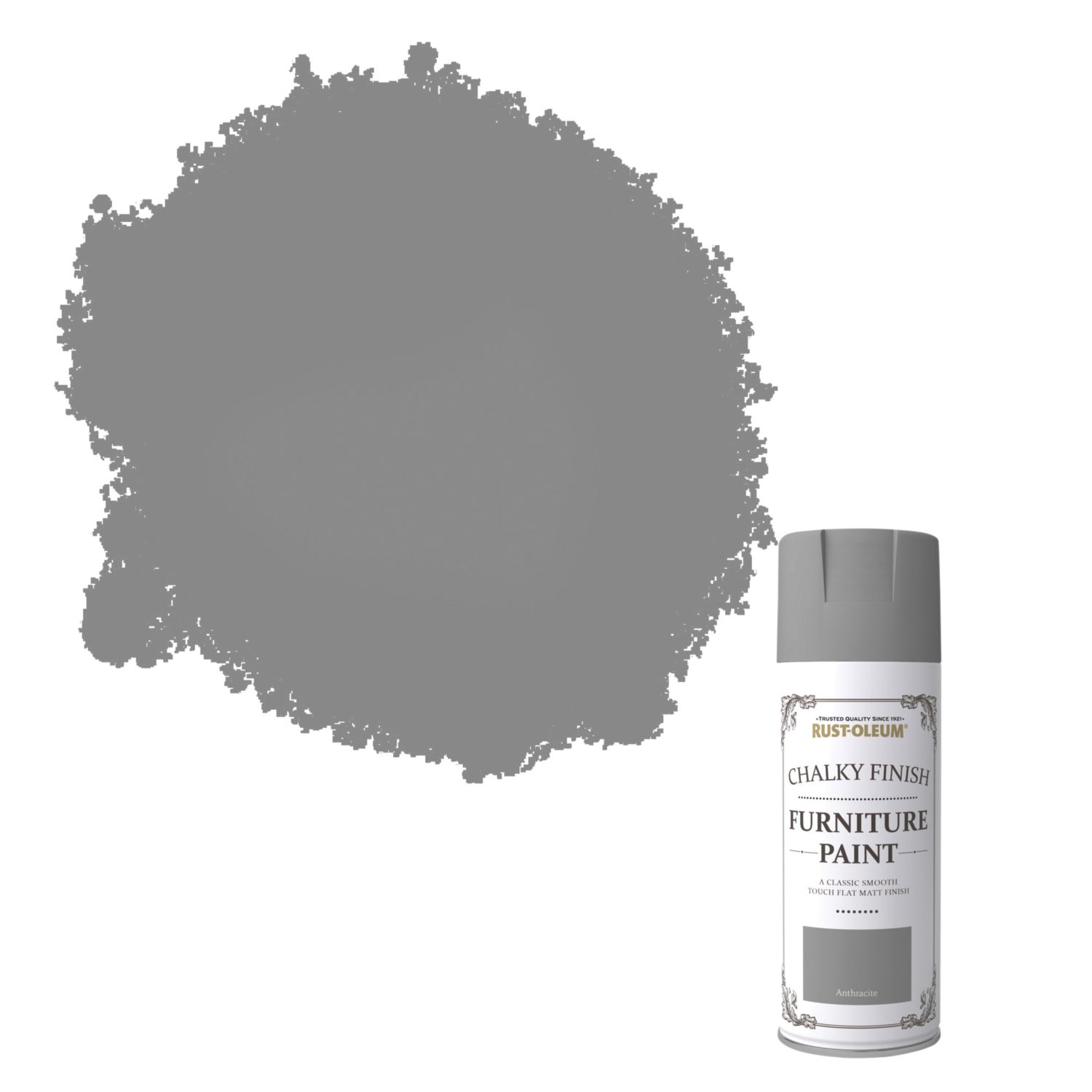 Rust-oleum Universal 400ml Anthracite Grey Chalky Furniture Spray Paint (427GV)
