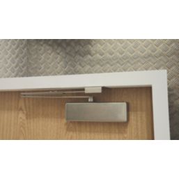 Rutland TS.3204 Fire Rated Overhead Door Closer Satin Nickel