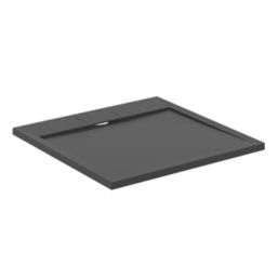 Ideal Standard i.life Ultraflat S E2962FV Square Shower Tray Jet Black 800mm x 800mm x 30mm