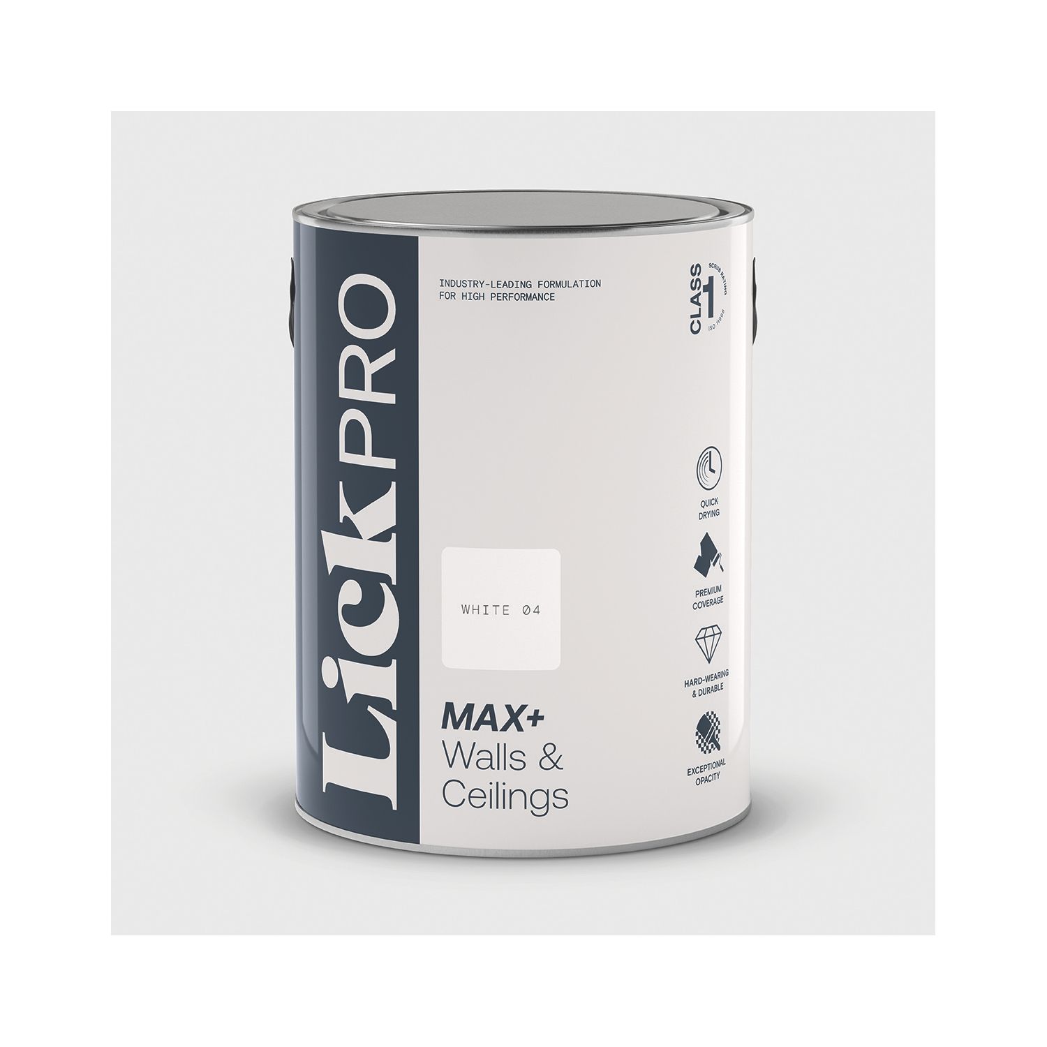LickPro Max+ 5Ltr White 04 Eggshell Emulsion Paint (427JY)