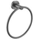 Bristan  Round Towel Ring Gun Metal Grey