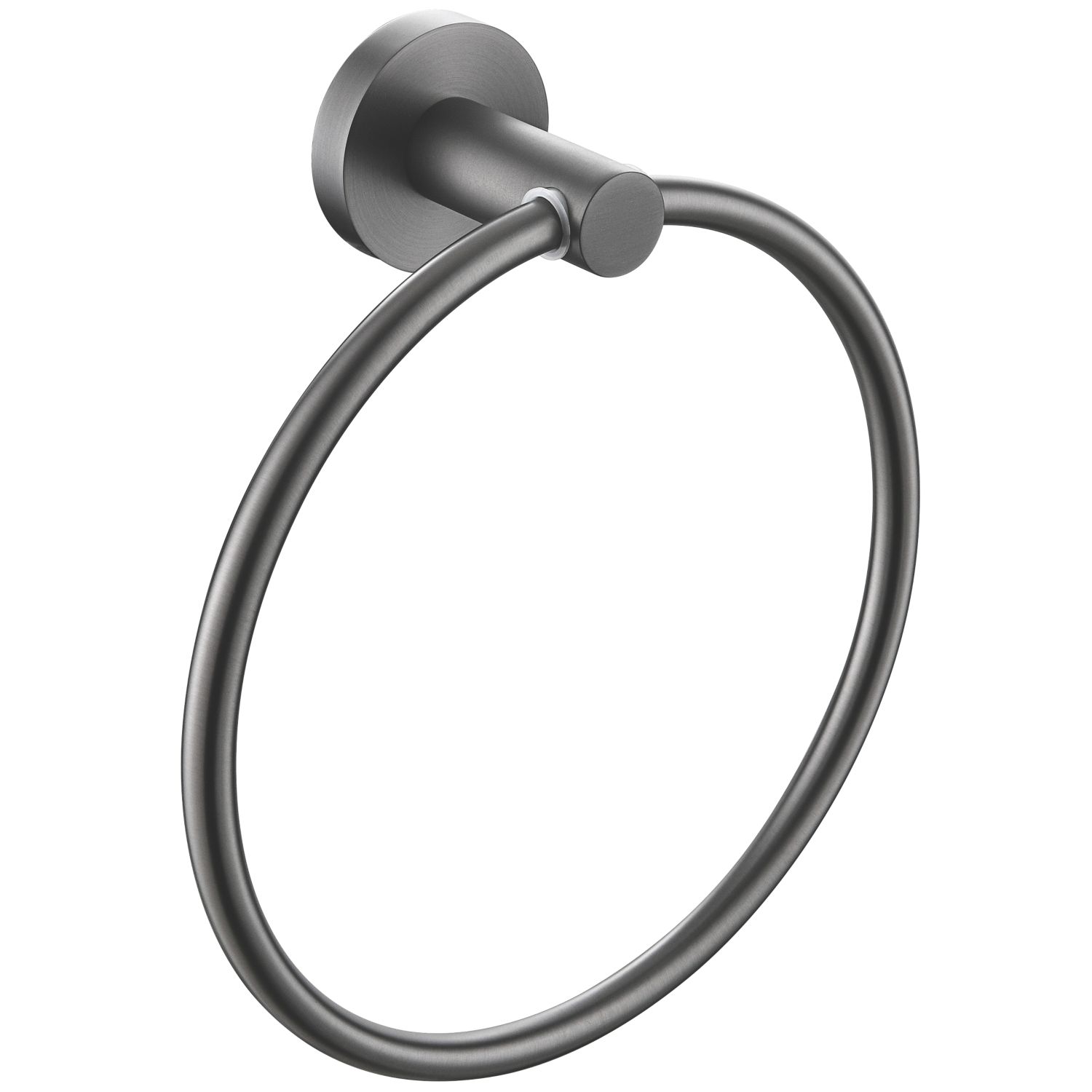 Bristan Round Towel Ring Gun Metal Grey (427KL)