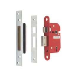 ERA Fire Rated  5 Lever Chrome BS Mortice Sashlock 64mm Case - 44mm Backset
