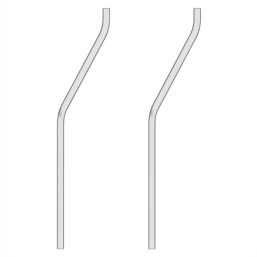 Armitage Shanks  Stainless Steel Urinal Hangers 2 Pack