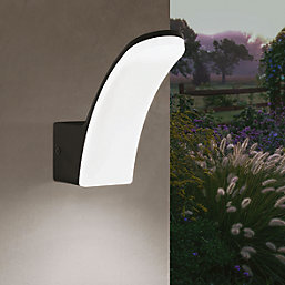 Eglo Fiumicino Outdoor LED Wall Light Black/ White 5W 1200lm