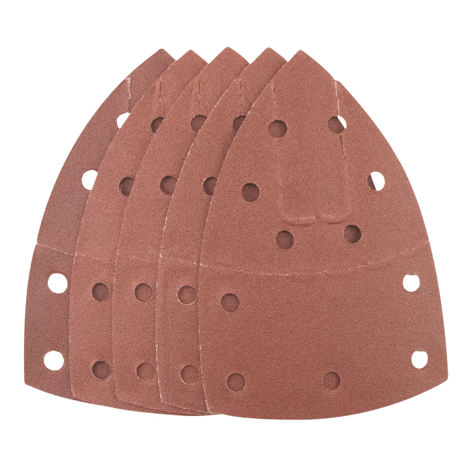 Titan 80 Grit 11-Hole Punched Multi-Material Sanding Sheets 150mm x 100mm 5 Pack (427PT)