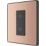 British General Evolve 1-Gang 2-Way LED Single Master Trailing Edge Touch Dimmer Switch  Copper with Black Inserts