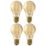 Calex  ES A60 LED Smart Light Bulb 4.9W 470lm 4 Pack