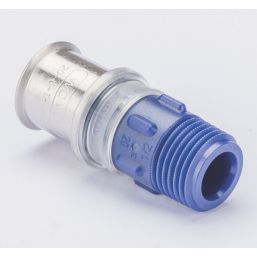 Wavin Tigris K5 Multi-Layer Composite Press-Fit Adapting Male Couplers 0.5" x 20mm 10 Pack