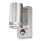 4lite Marinus Outdoor IP44 Wall Light With PIR Sensor Stainless Steel
