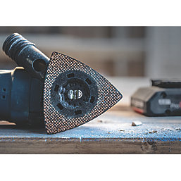 Bosch Expert MAVZ 116 RT4 40 Carbide RIFF-Grit Paint on Wood, Hardwood, Mortar & Glue Sanding Plate 116mm