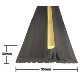Stormguard  Garage HD Threshold Seal Black 2.515m