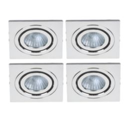 Spa Cali Adjustable Square Downlights Chrome 4 Pack