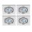 Spa Cali Adjustable Square Downlights Chrome 4 Pack