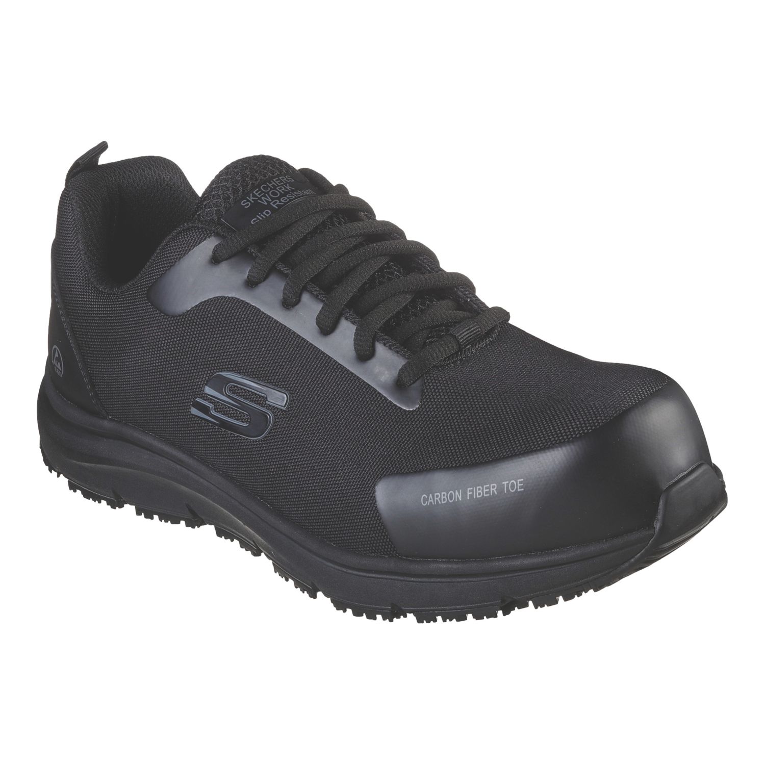 Skechers Ulmus SR Size 8 Black Waterproof Safety Trainers (427VU)