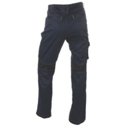 CAT Operator Flex Work Trousers Navy 34" W 32" L