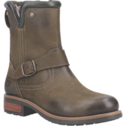 Cotswold Kinsham Size 3 Womens Khaki Waterproof Lace & Zip Non Safety Work Boots