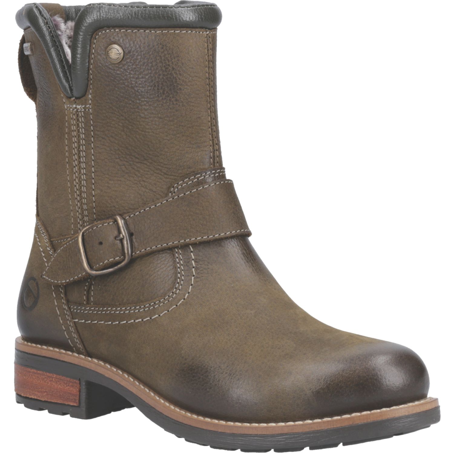 Cotswold Kinsham Size 3 Womens Khaki Waterproof Lace & Zip Non Safety Work Boots (427XL)