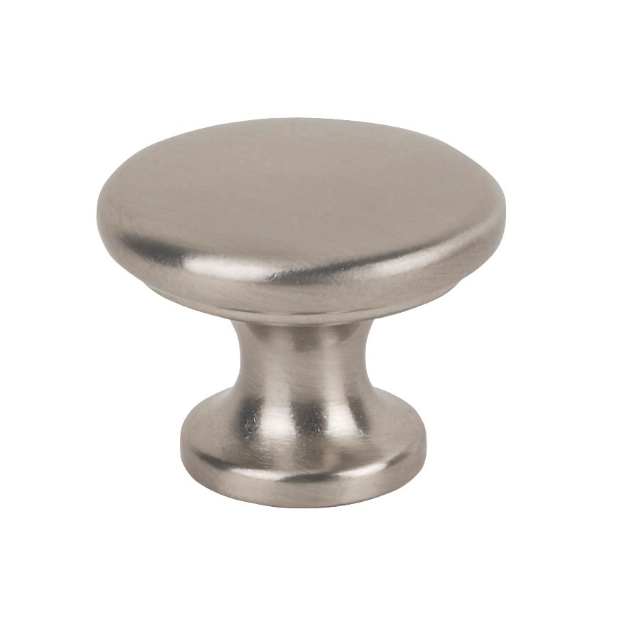 Traditional Classic Disc Knobs Satin Nickel 30mm Pack Screwfix