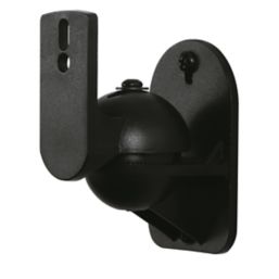 AVF Universal Tilt & Turn Speaker Brackets Small Black 2 Pack