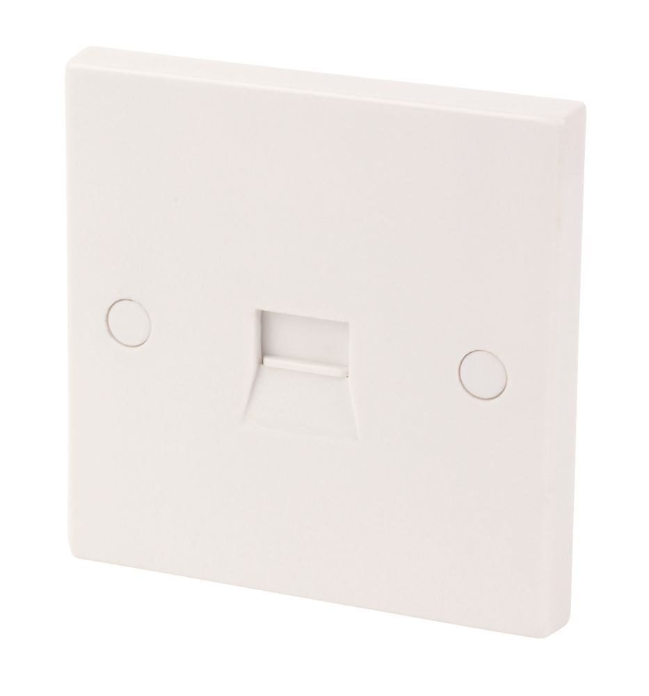 1-Gang Master Telephone Socket White
