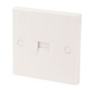 Essentials  1-Gang Master Telephone Socket White