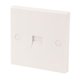 Essentials  1-Gang Master Telephone Socket White
