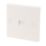 Essentials  1-Gang Master Telephone Socket White