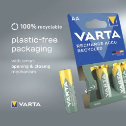 Varta  Rechargeable AAA 1.2V Ni-MH Batteries 4 Pack