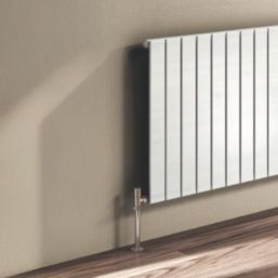 Reina Flat Single 600mm x 1032mm 2477BTU White Horizontal Designer Radiator