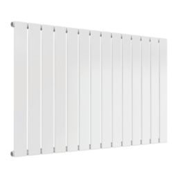 Reina Flat Single 600mm x 1032mm 2477BTU White Horizontal Designer Radiator