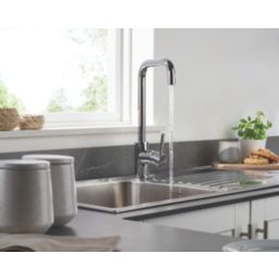 Bristan Lemon Monobloc Kitchen Sink Mixer Taps Chrome-Plated 1 Pair