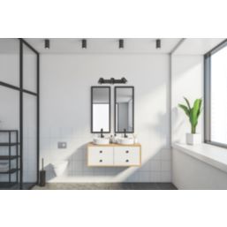 Knightsbridge  Round 3-Light Triple GU10 Wall & Ceiling Spotlight Matt Black