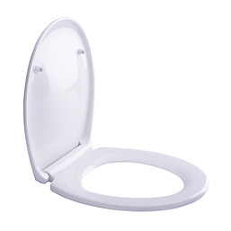 Highlife Bathrooms Duror Soft-Close with Quick-Release Toilet Seat Thermoset Plastic White