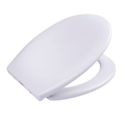 Highlife Bathrooms Duror Soft-Close with Quick-Release Toilet Seat Thermoset Plastic White