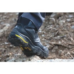 Delta Plus TW402 Size 11  Black Water-Resistant  Safety Boots
