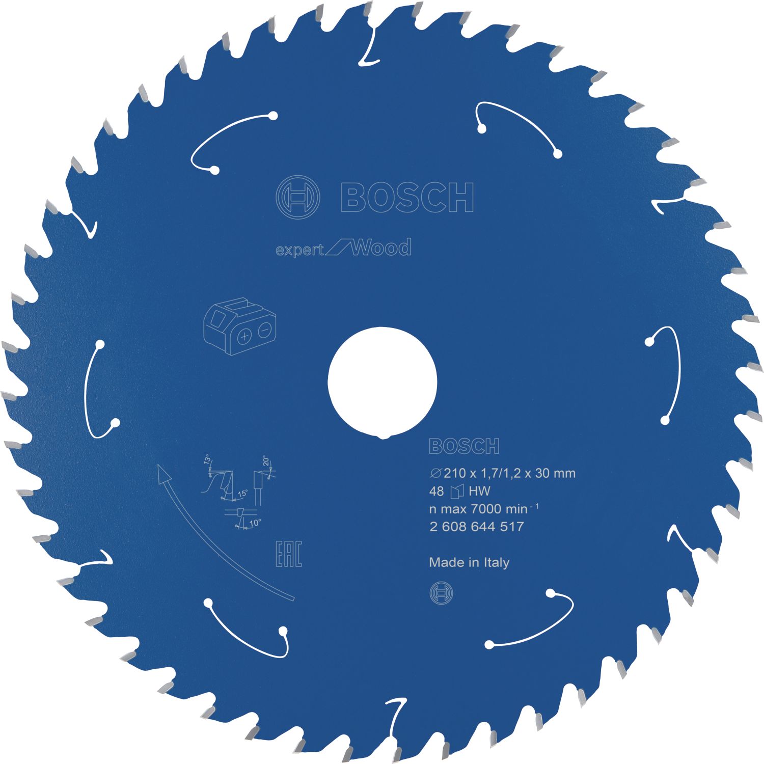 Bosch Expert Wood Circular Saw Blade 210mm x 30mm 48T (428KP)