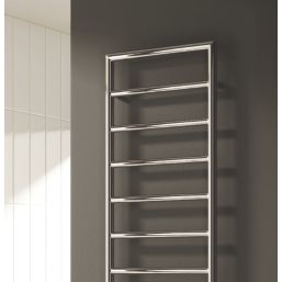 Reina 813mm x 450mm 614BTU Chrome Flat Designer Towel Radiator